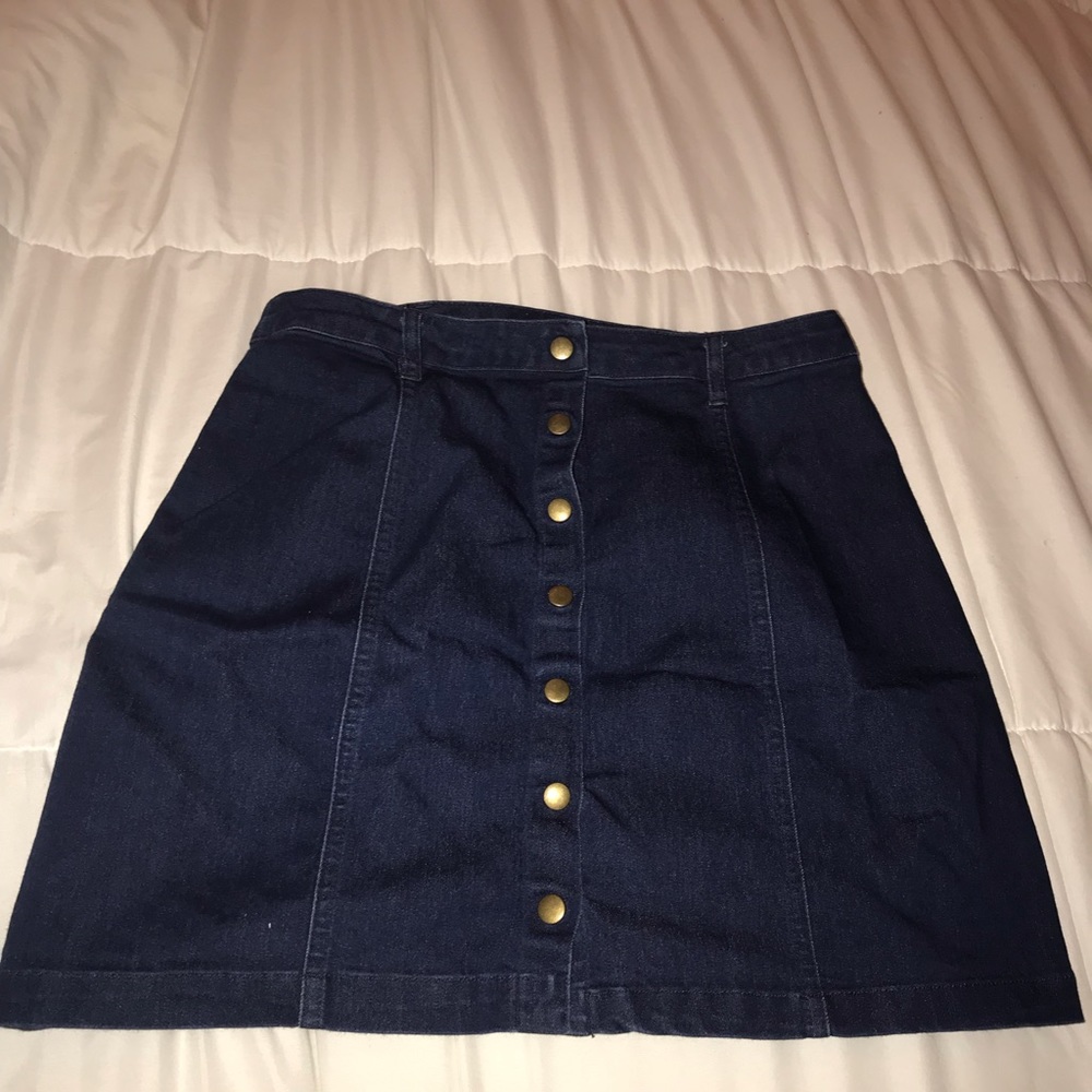 Denim mini skirt